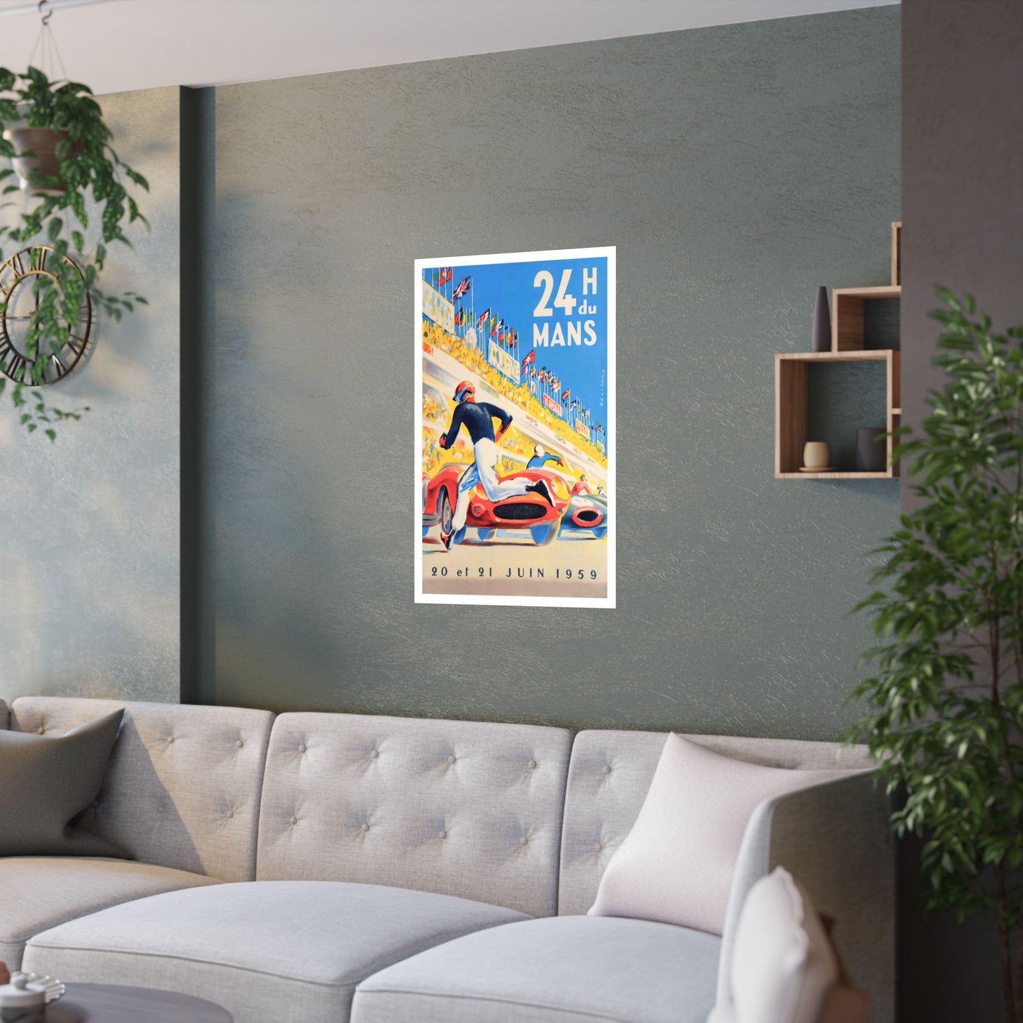 24 Hr Du Mans | 24 Hours of Le Mans Vintage Reproduction | Poster