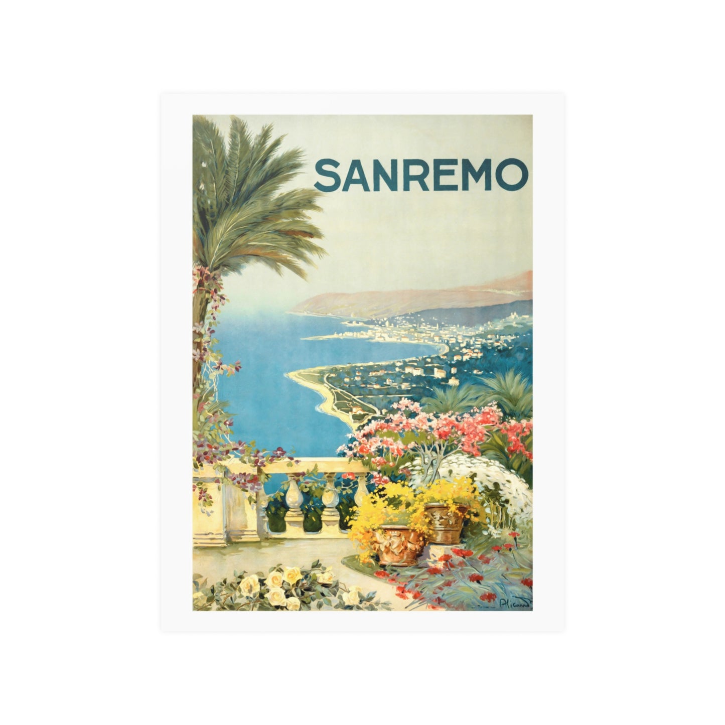 Sanremo View | Sanremo, Italy | Poster