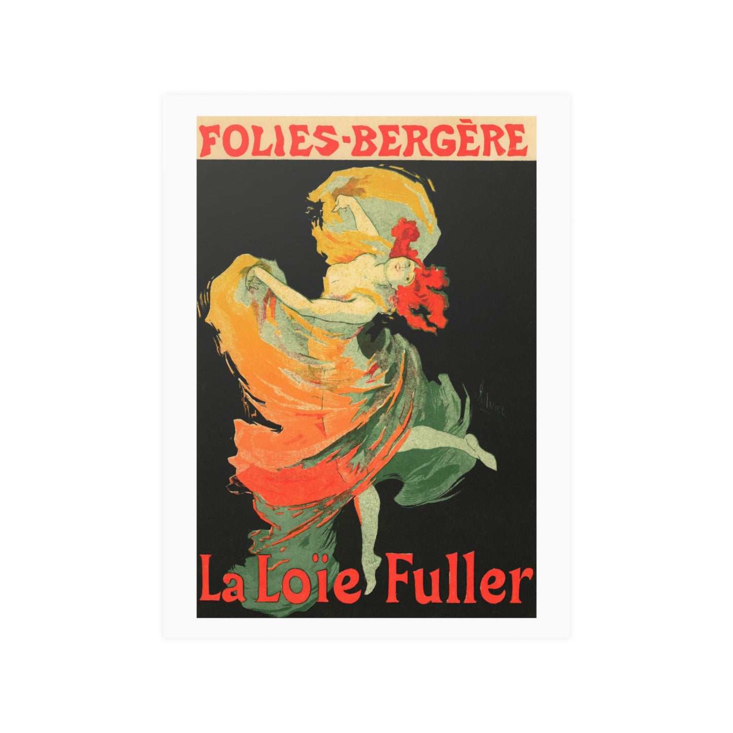 La Loie Fuller | Folies Bergere | Poster