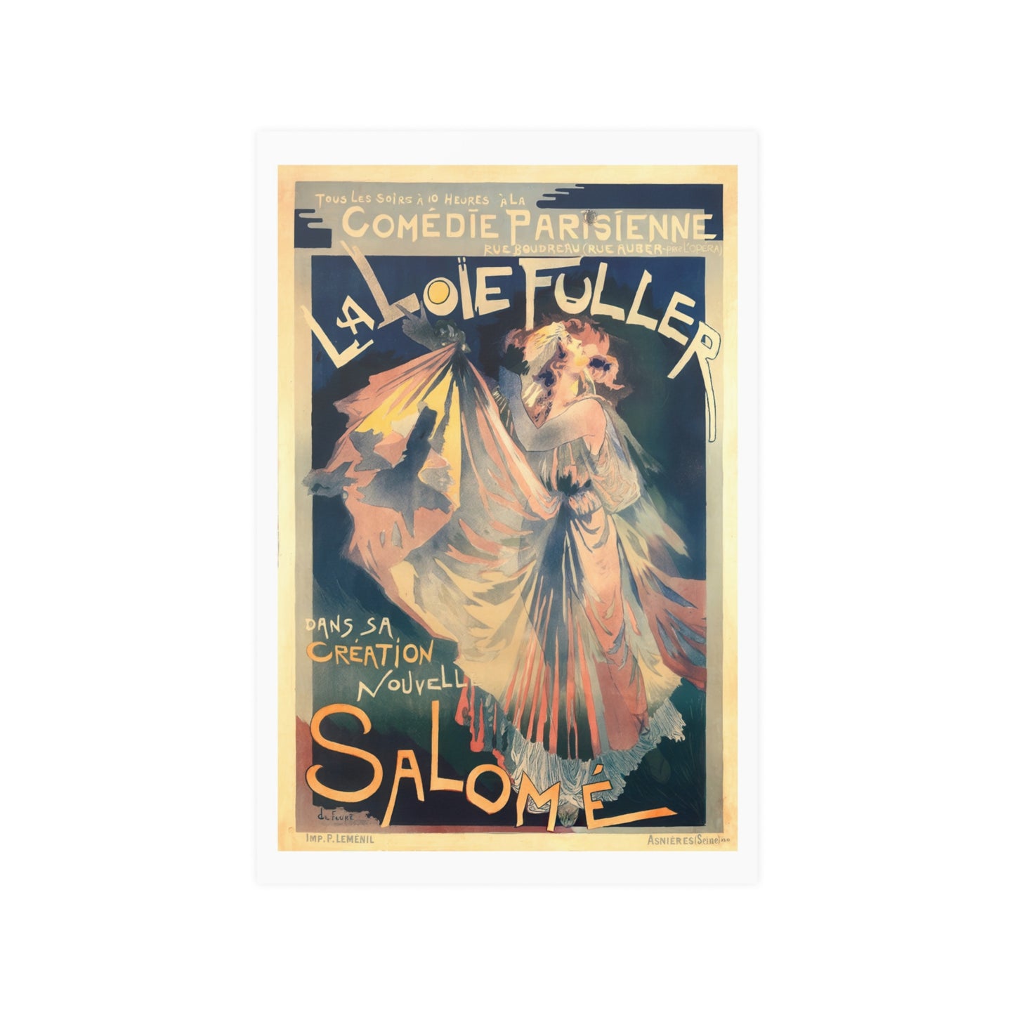 La Loie Fuller - Salome | Folies Bergere | Poster