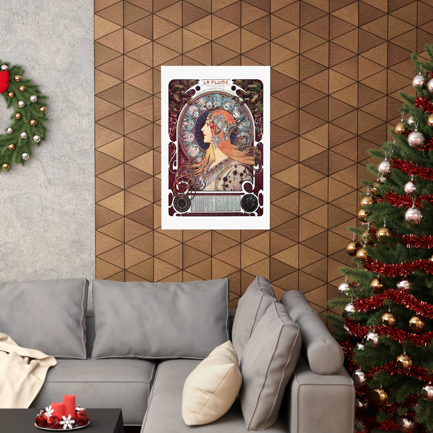 Zodiaque - La Plume | Alphonse Mucha | Premium Matte vertical posters