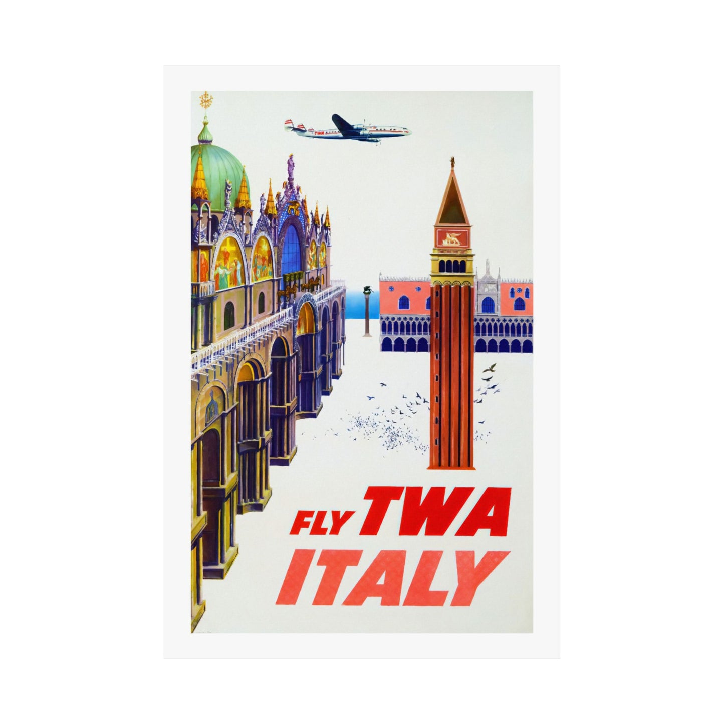 Italy Travel Poster | V1 | TWA | Poster