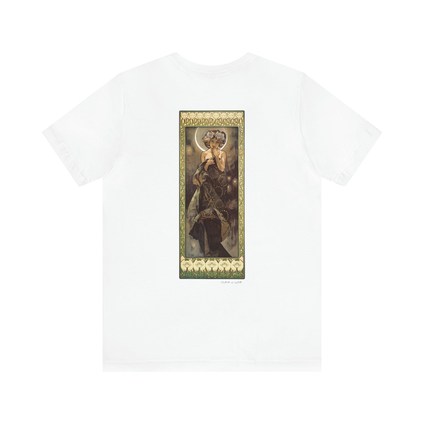 Moonlight | Alphonse Mucha | Unisex Jersey Short Sleeve Tee