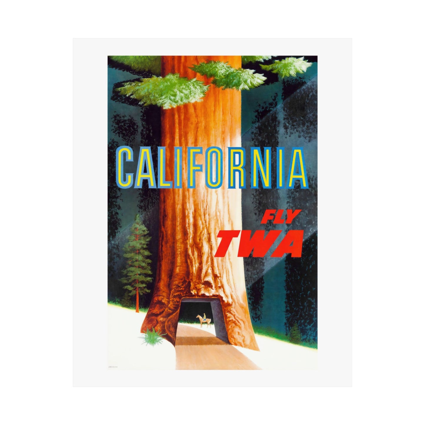 California Travel | TWA | Poster