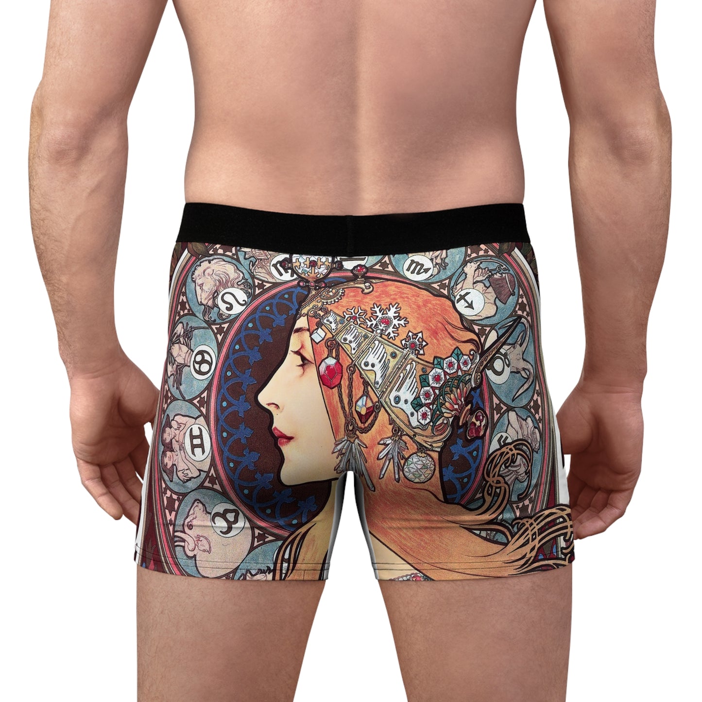 Zodiaque - La Plume | Alphonse Mucha | Men's Boxer Briefs