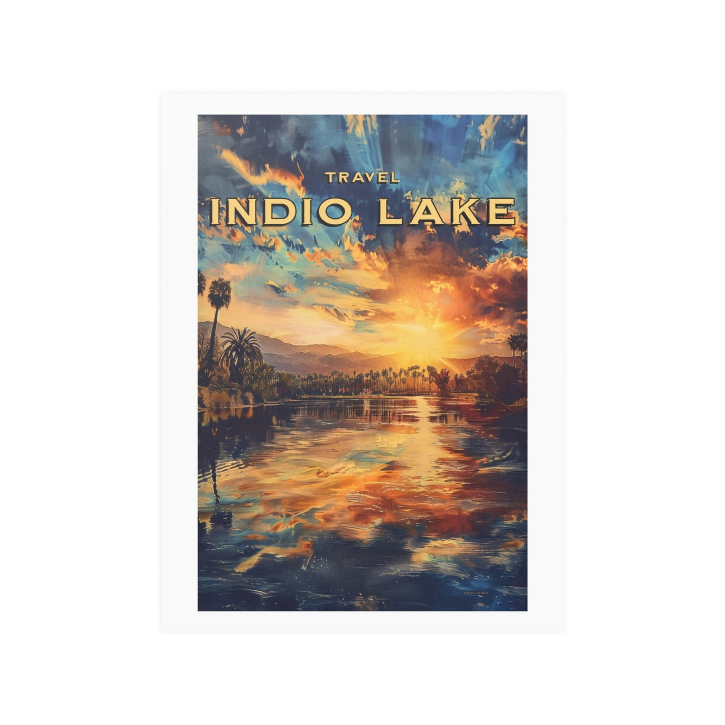 Travel Indio Lake - California | Poster