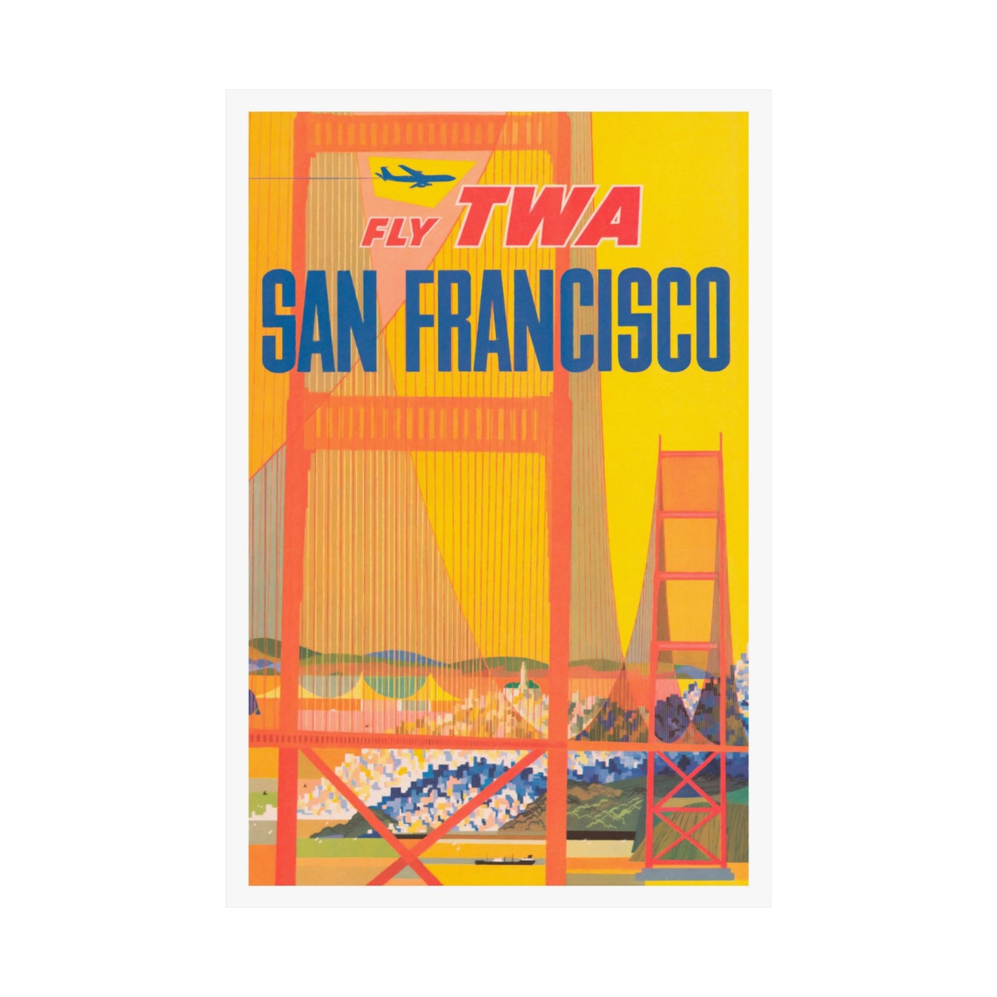 San Francisco | Air Travel | TWA | Poster