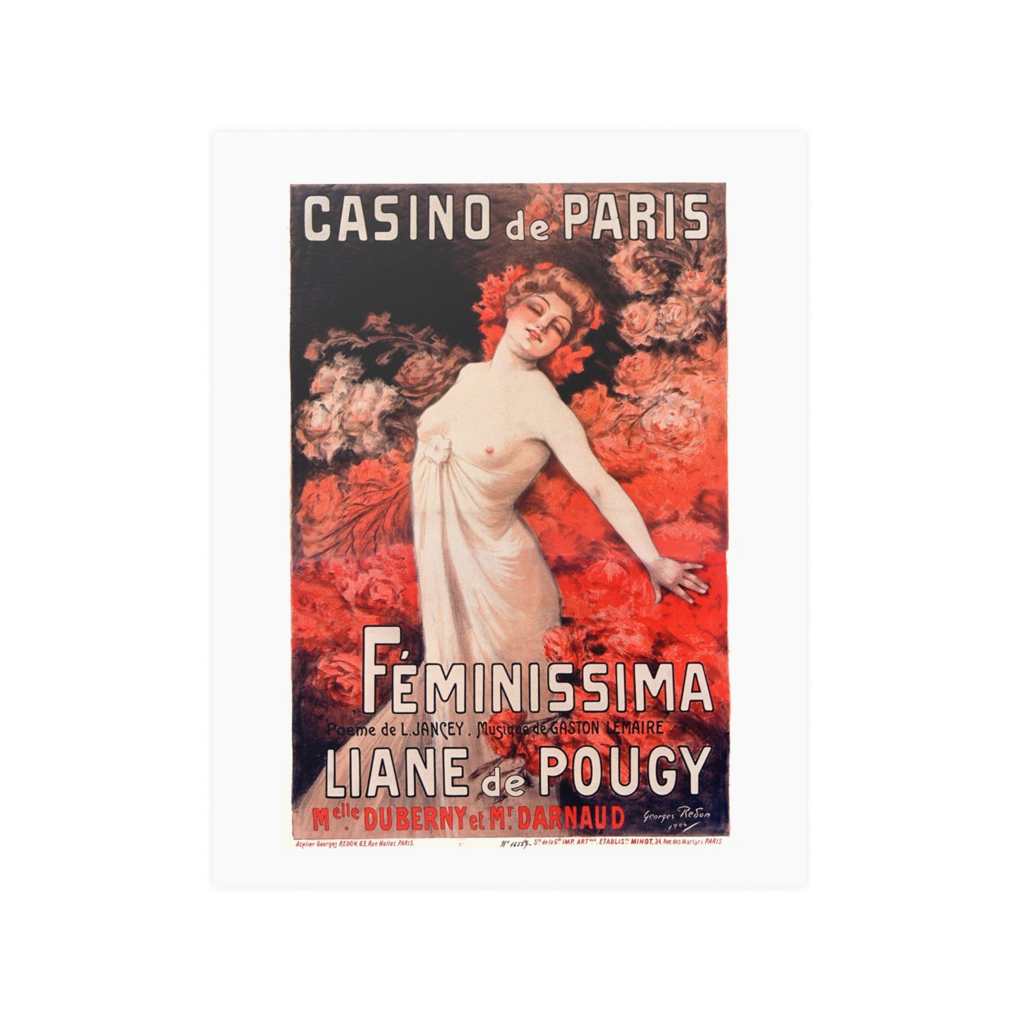 Feminissima - Liane de Pougy | Casino de Paris | Poster