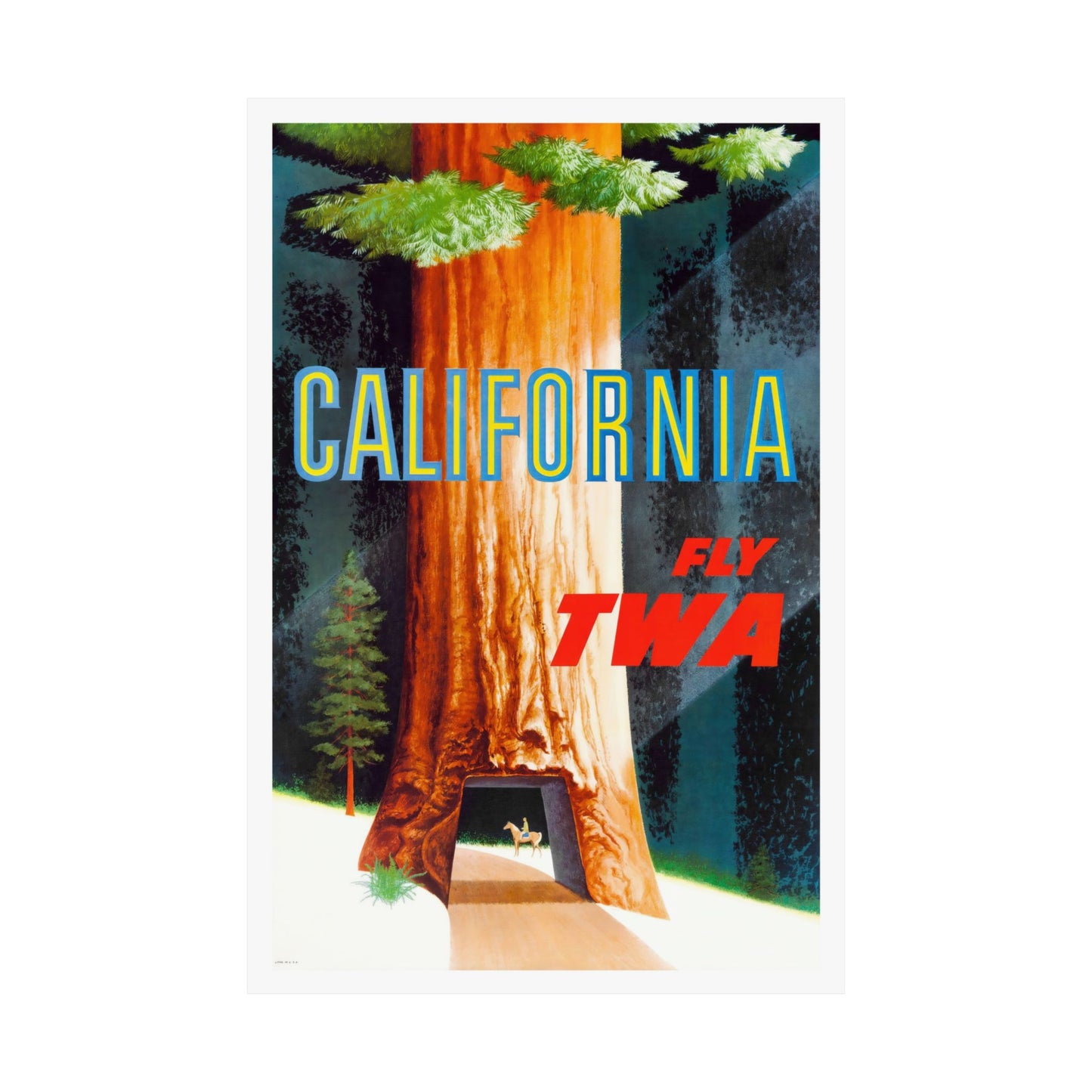 California Travel | TWA | Poster