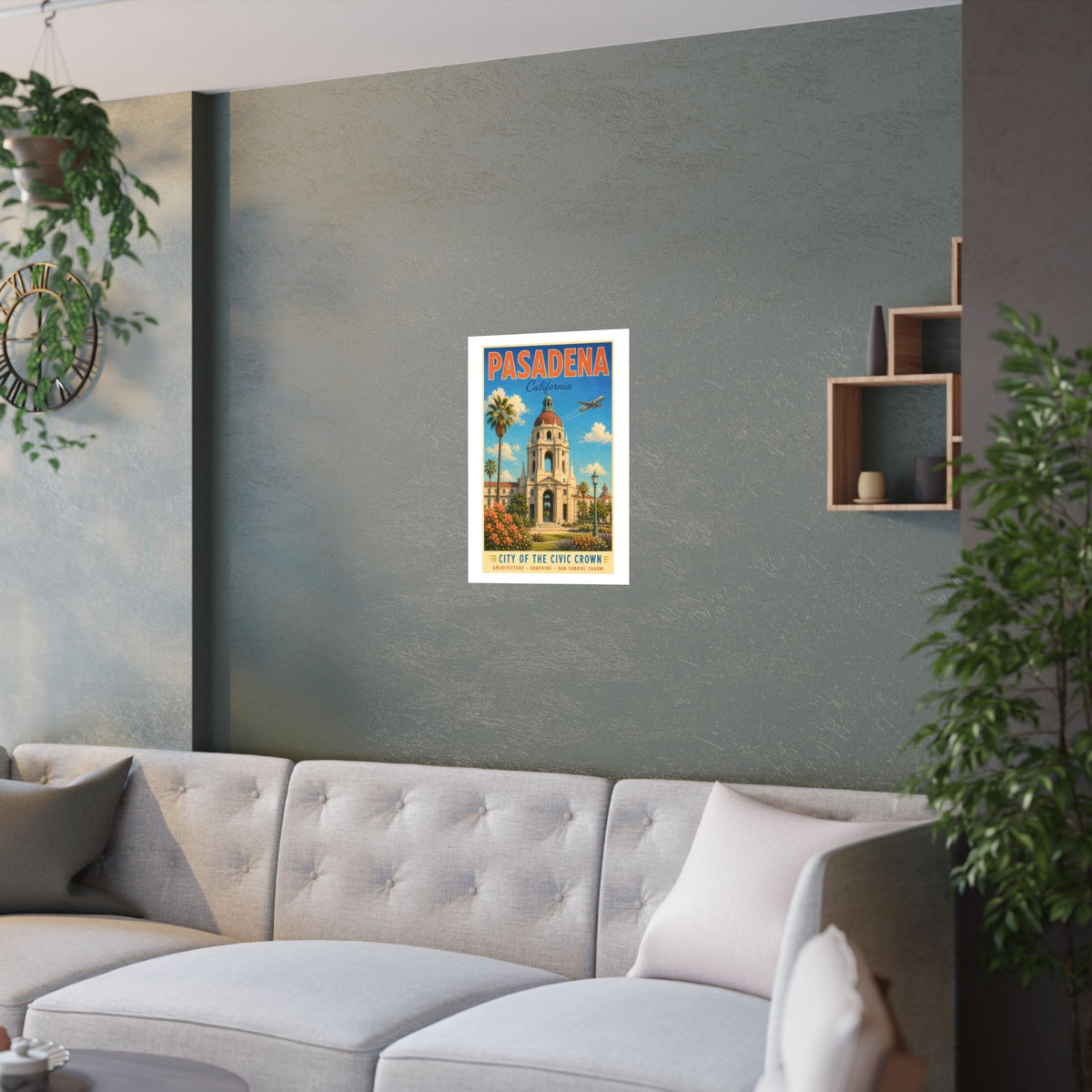 Pasadena Civic Center | Pacific Moderne Travel Poster [ARTWORK PENDING]