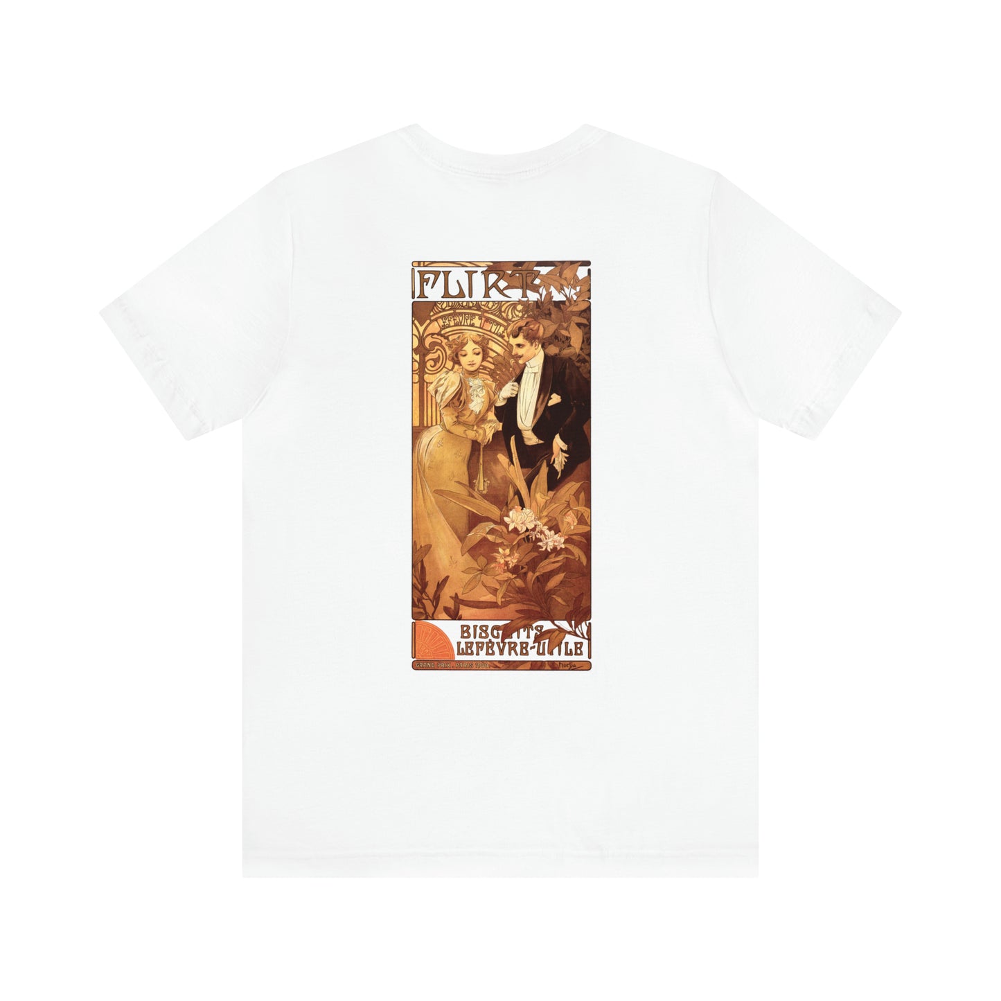 Flirt Biscuits | Alphonse Mucha | Unisex Jersey Short Sleeve Tee