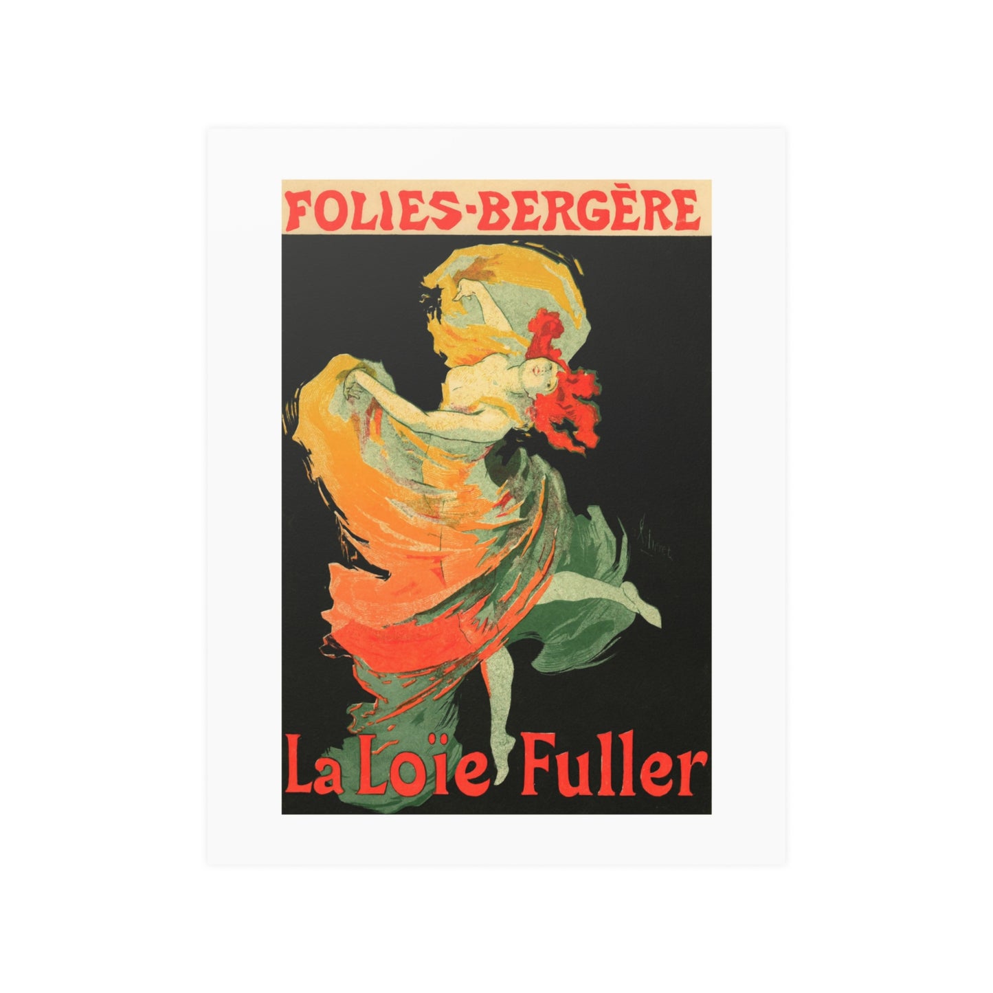 La Loie Fuller | Folies Bergere | Poster