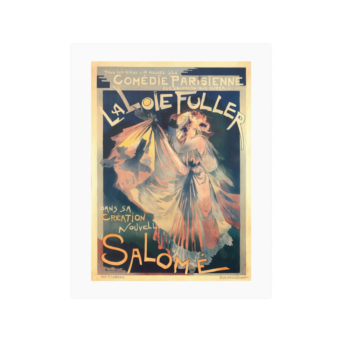 La Loie Fuller - Salome | Folies Bergere | Poster