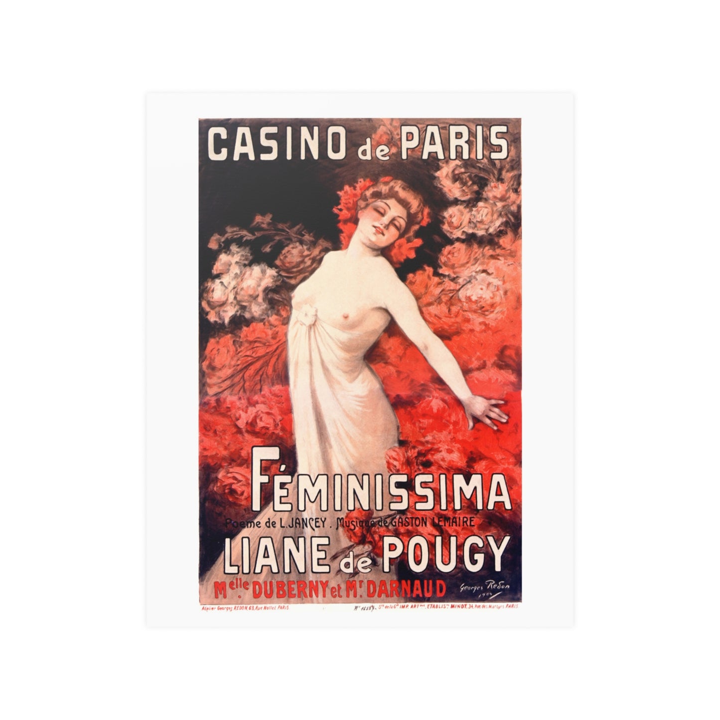 Feminissima - Liane de Pougy | Casino de Paris | Poster