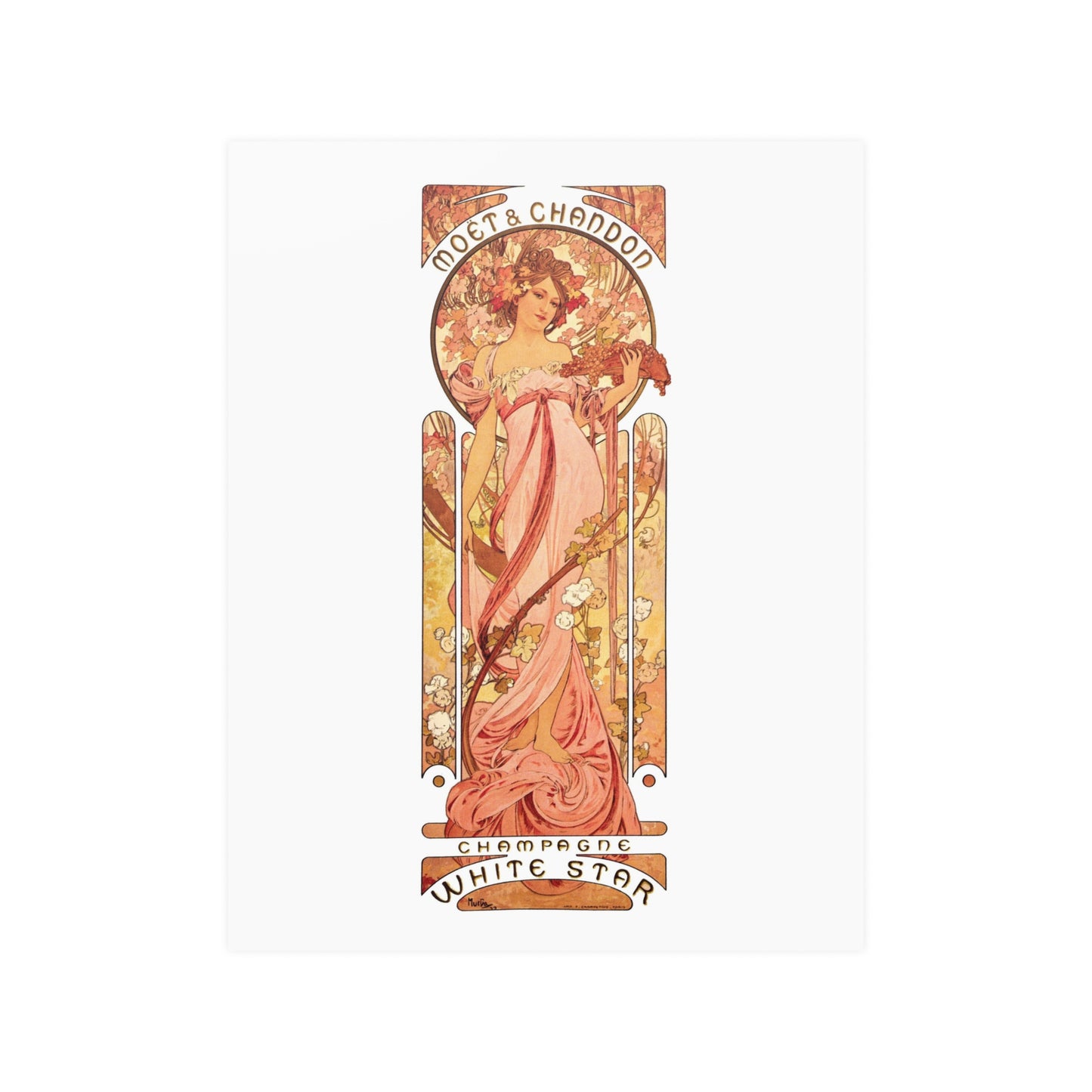 Champagne White Star | Alphonse Mucha