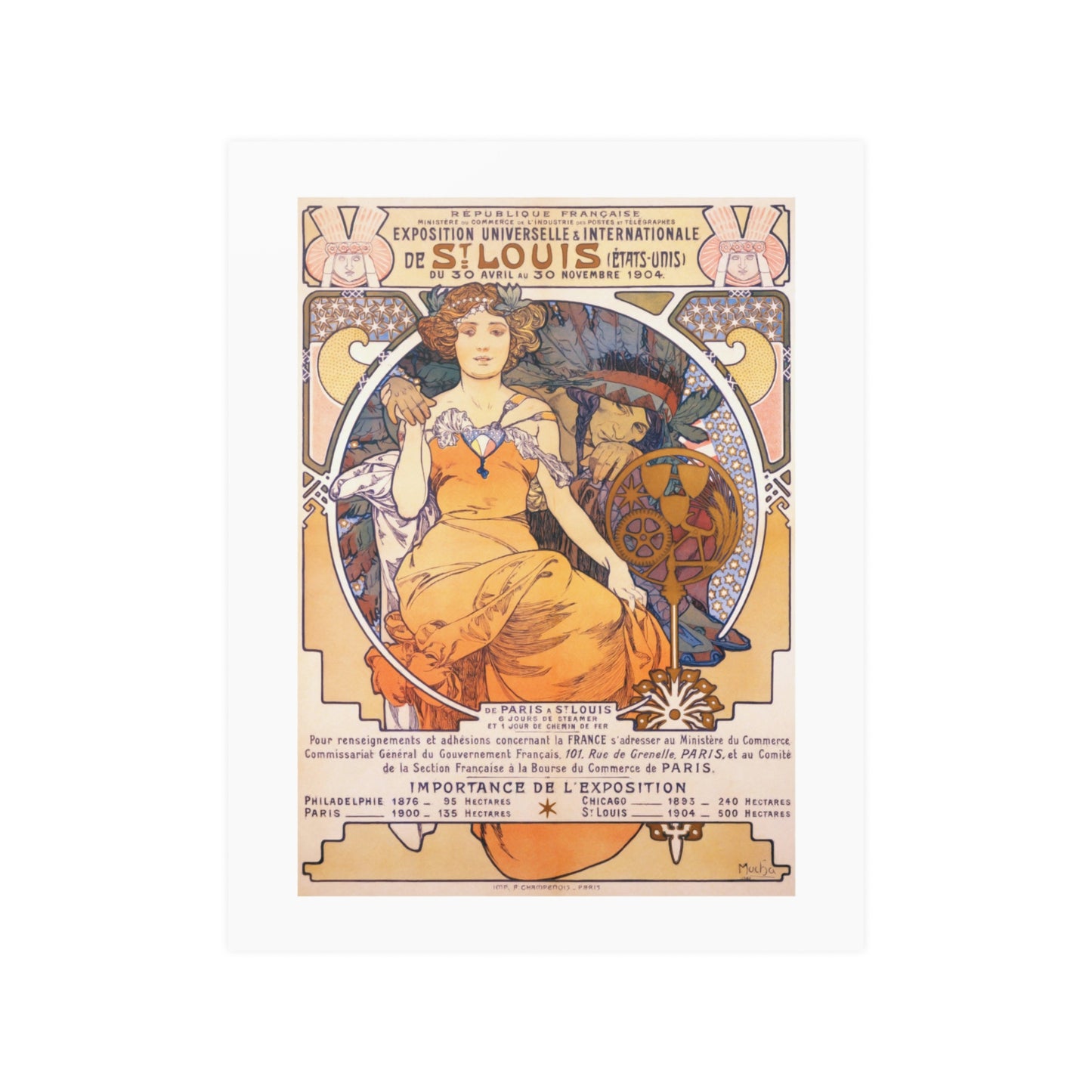 St. Louis World's Fair - 1904 | Alphonse Mucha | Poster