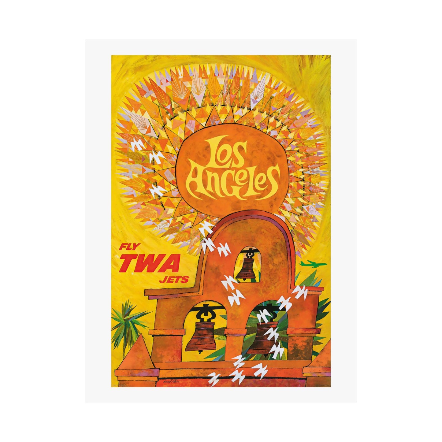 Los Angeles Air Travel #2 | TWA | Mid Century | Poster