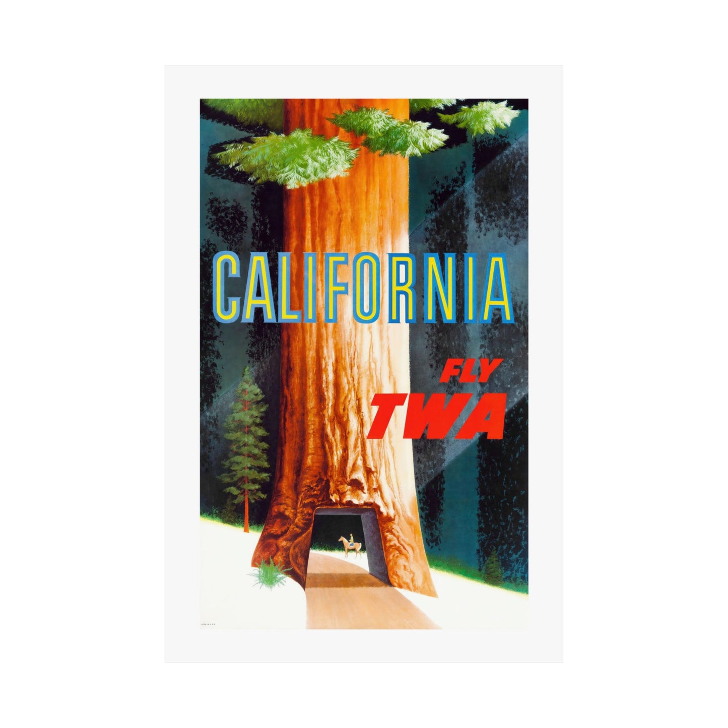 California Travel | TWA | Poster