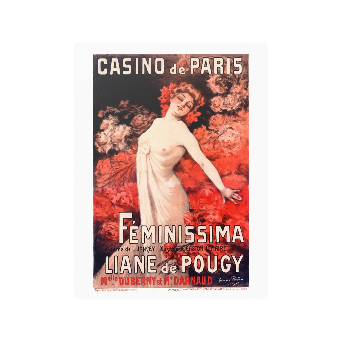 Feminissima - Liane de Pougy | Casino de Paris | Poster