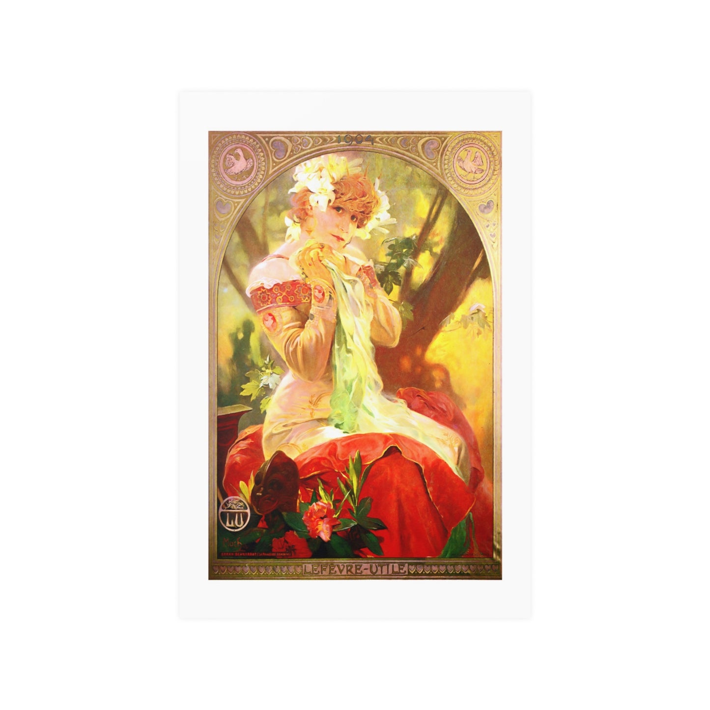 Sarah Bernhardt as Princess Lointaine | Year 1904 | Alphonse Mucha | Poster