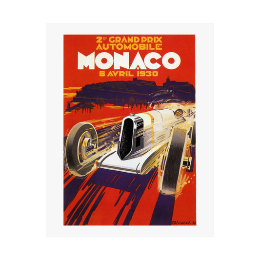 Monaco Grand Prix 1930 | Vintage Reproduction | Poster