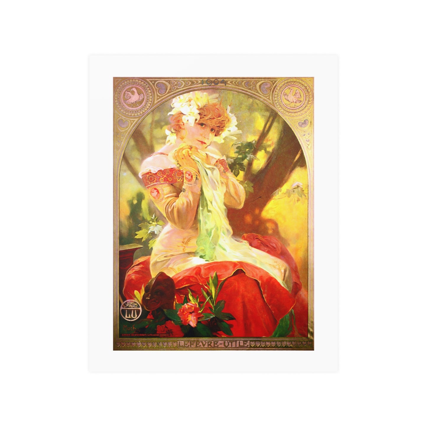 Sarah Bernhardt as Princess Lointaine | Year 1904 | Alphonse Mucha | Poster