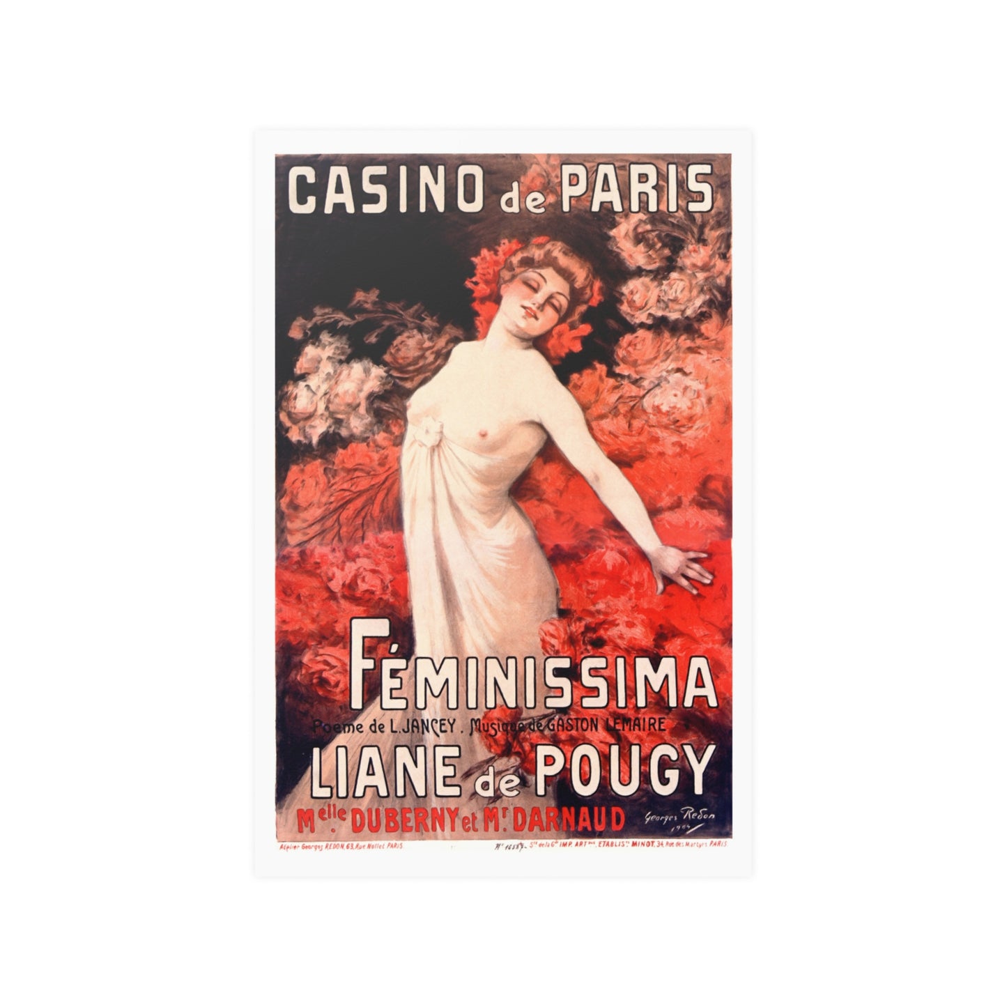 Feminissima - Liane de Pougy | Casino de Paris | Poster