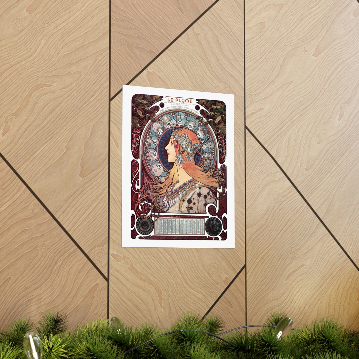 Zodiaque - La Plume | Alphonse Mucha | Premium Matte vertical posters