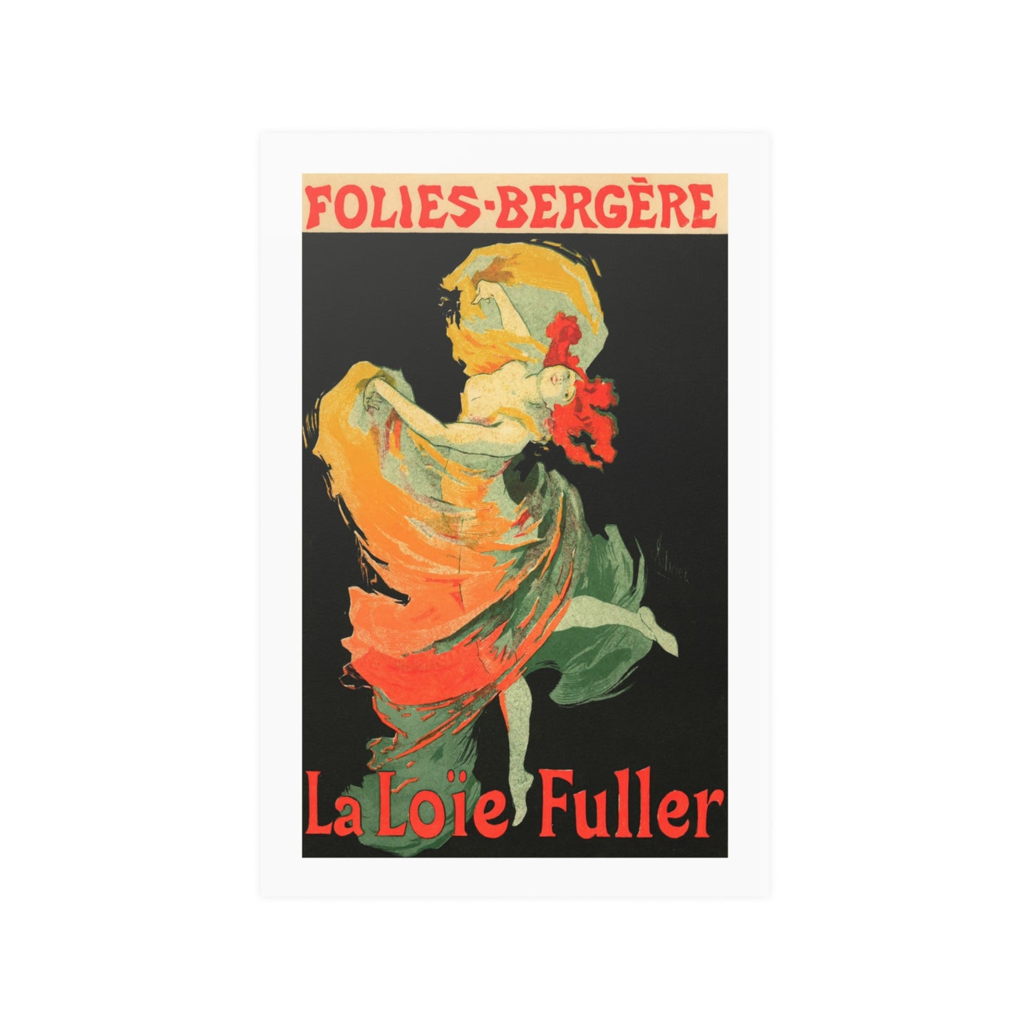 La Loie Fuller | Folies Bergere | Poster