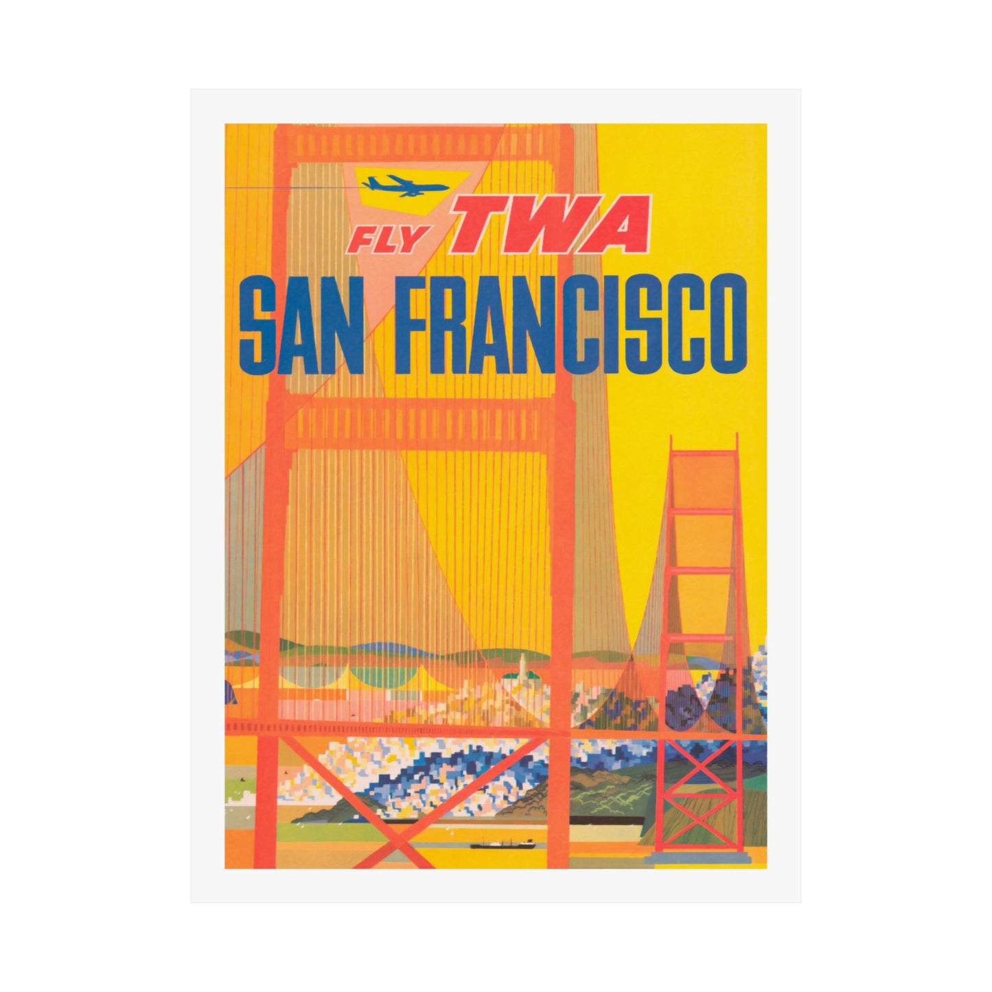 San Francisco | Air Travel | TWA | Poster