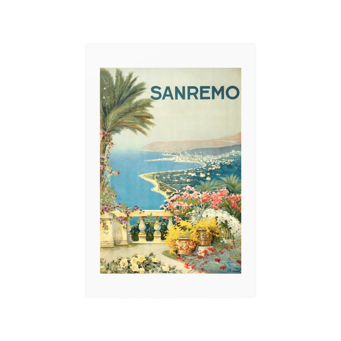 Sanremo View | Sanremo, Italy | Poster