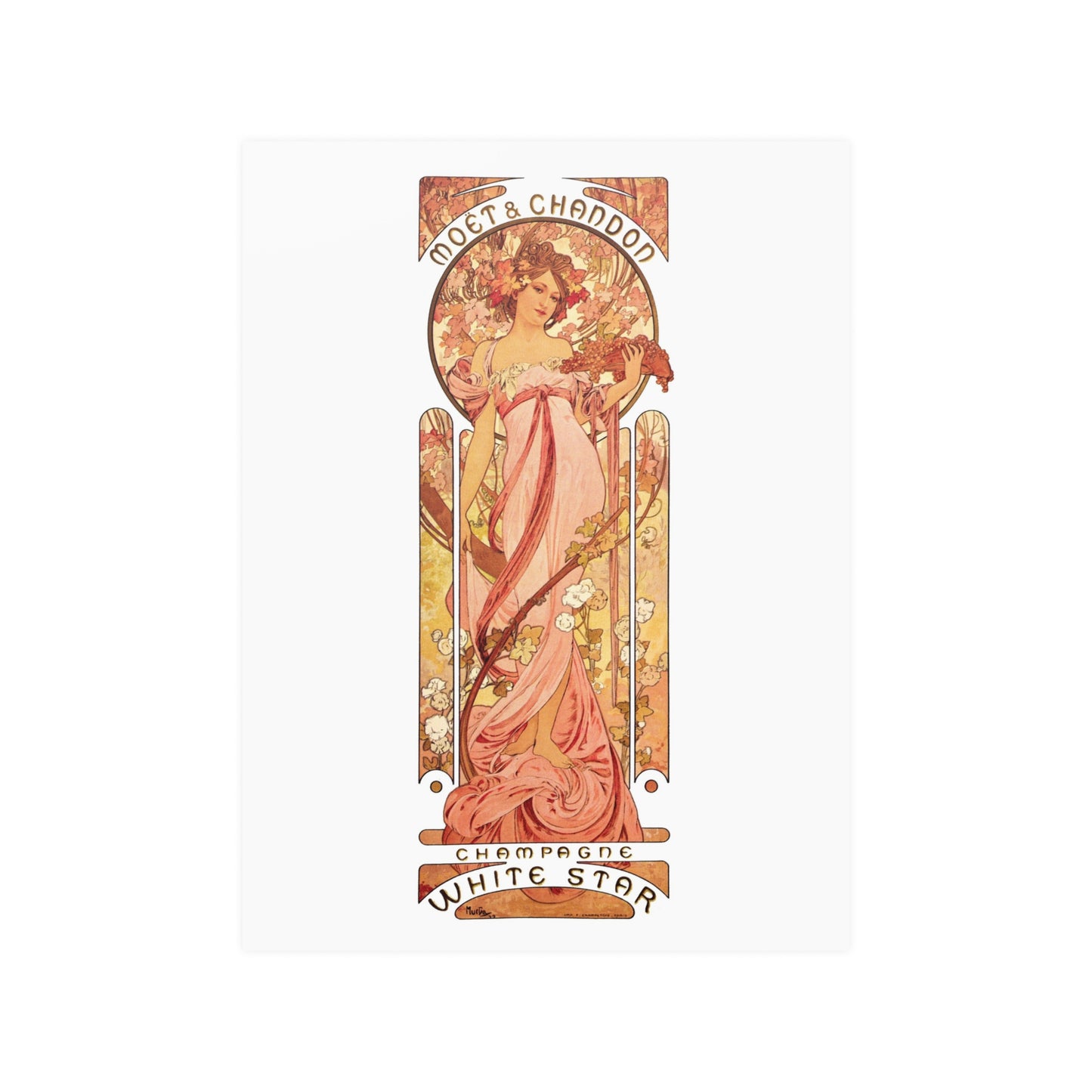 Champagne White Star | Alphonse Mucha