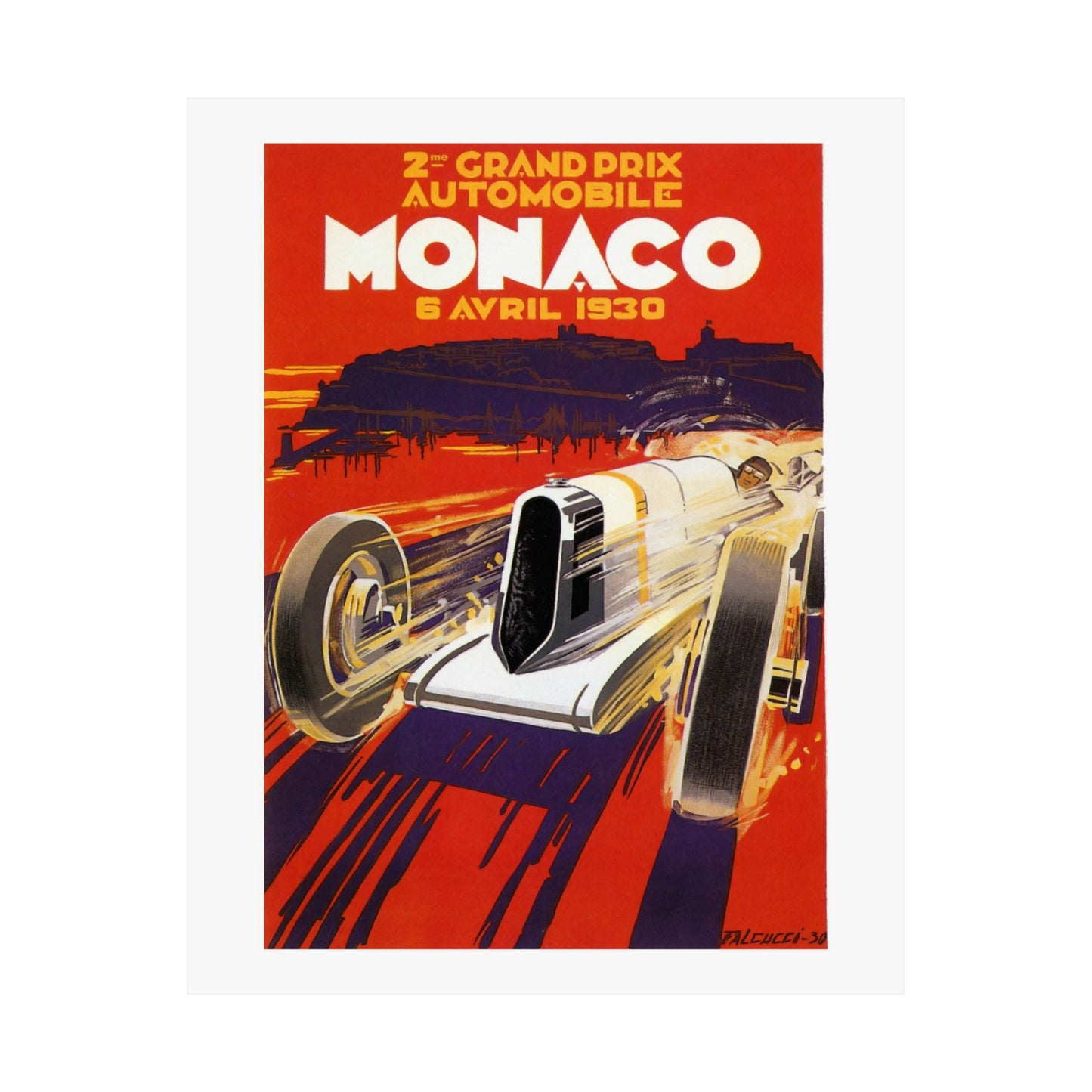 Monaco Grand Prix 1930 | Vintage Reproduction | Poster