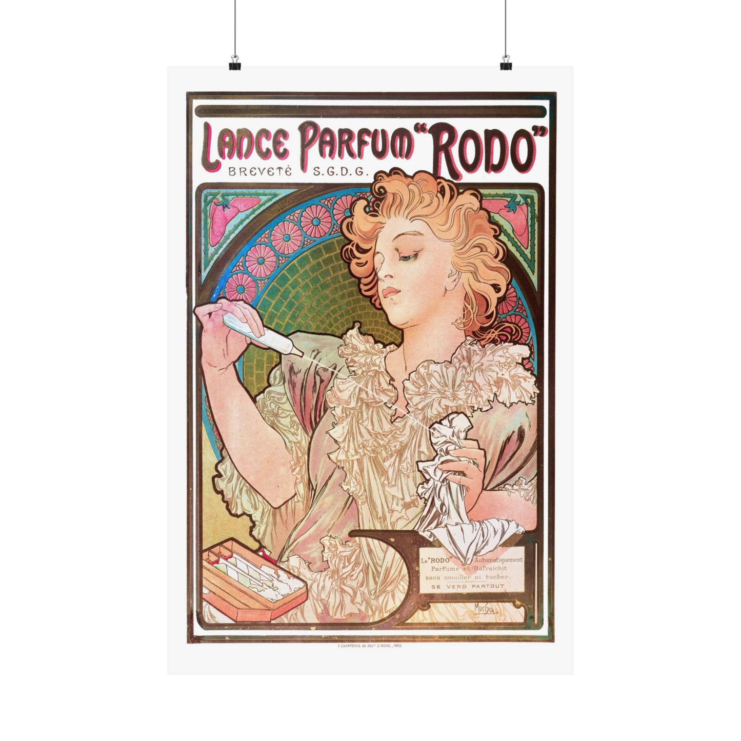 Lance Parfum Rodo | Alphonse Mucha | Premium Matte vertical posters