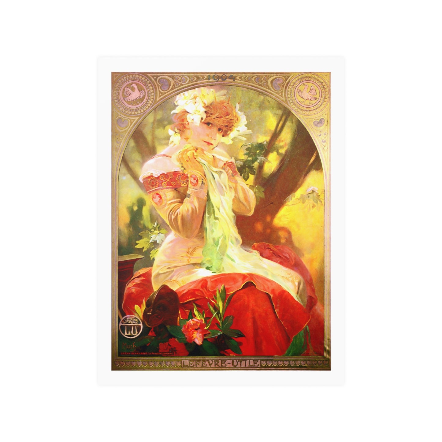 Sarah Bernhardt as Princess Lointaine | Year 1904 | Alphonse Mucha | Poster