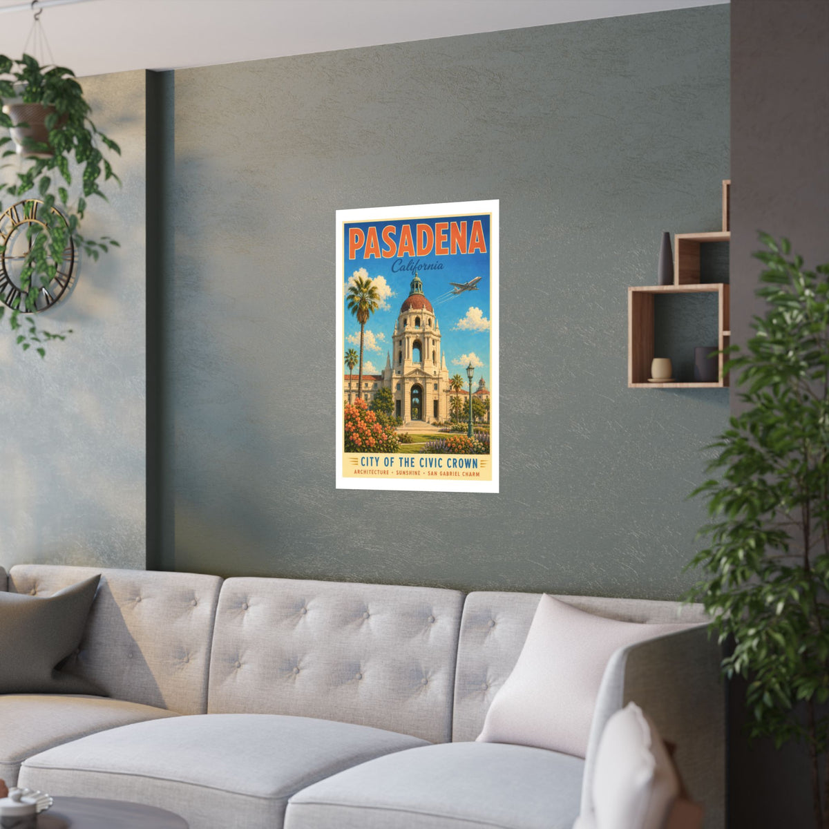 Pasadena Civic Center | Pacific Moderne Travel Poster [ARTWORK PENDING]