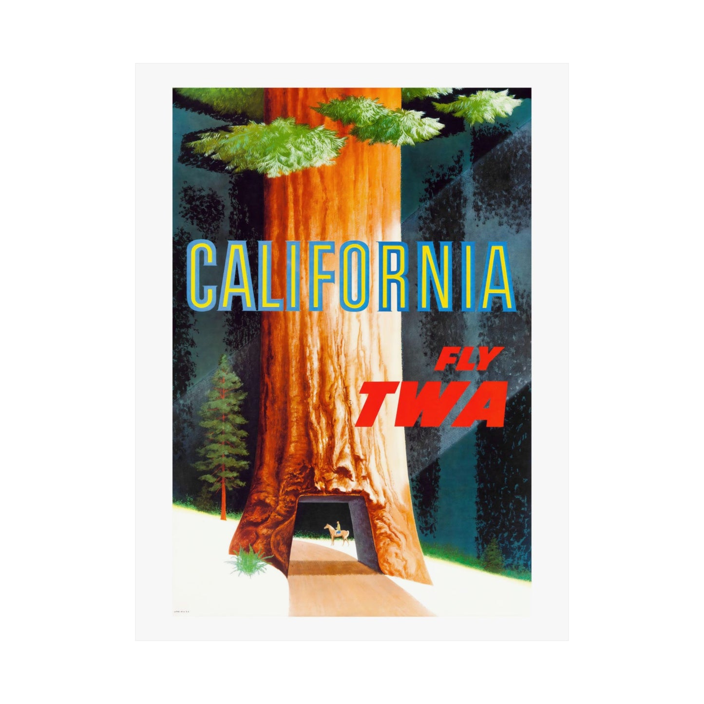 California Travel | TWA | Poster