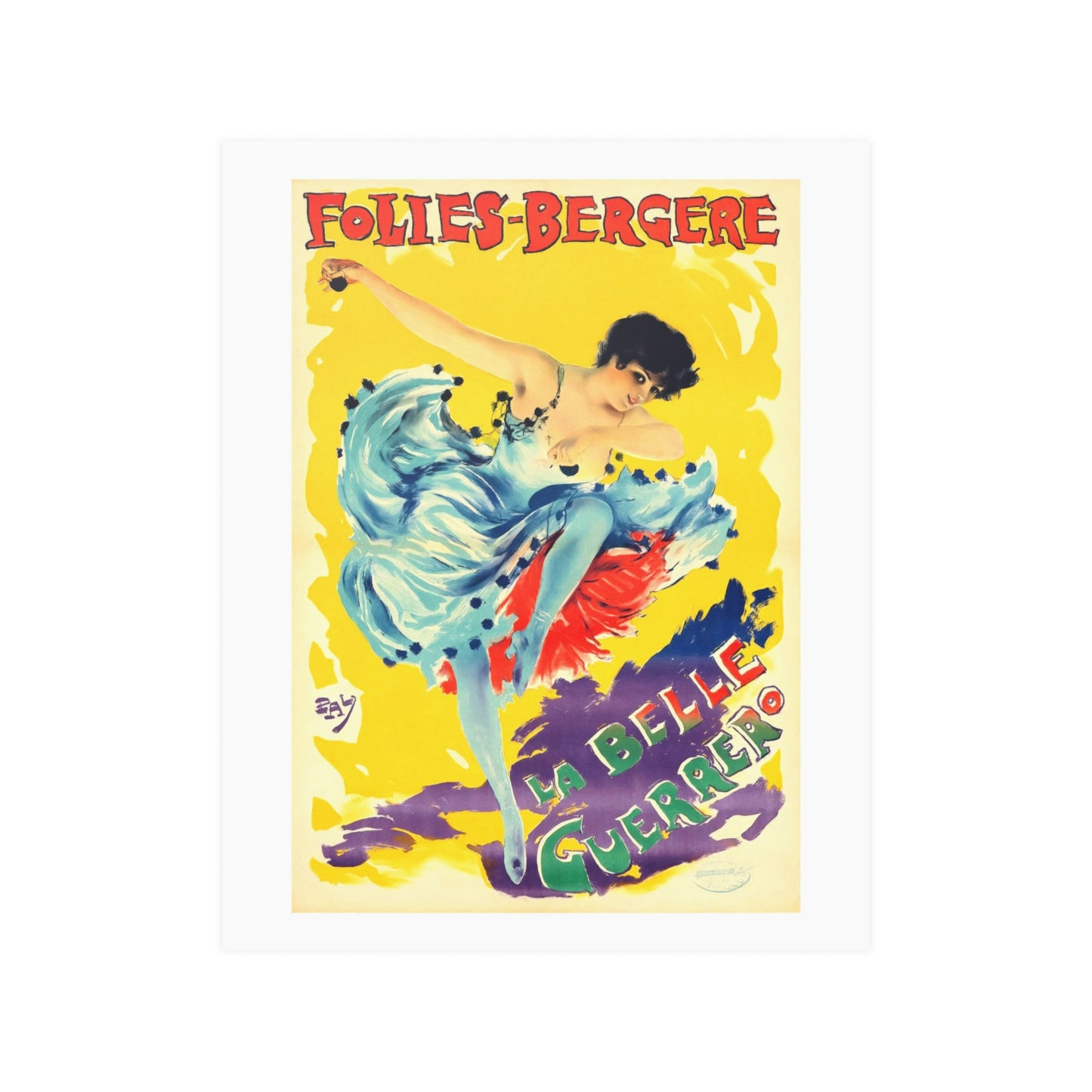 La Belle Guerrero | Folies Bergere | Poster