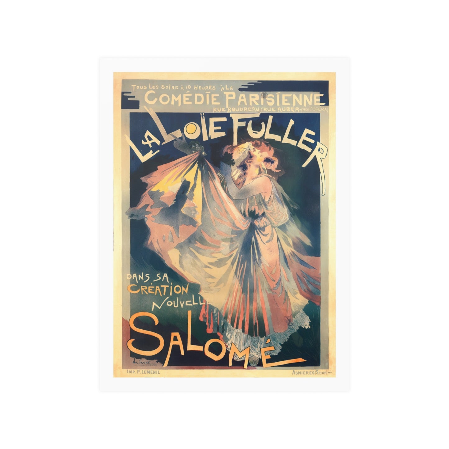 La Loie Fuller - Salome | Folies Bergere | Poster