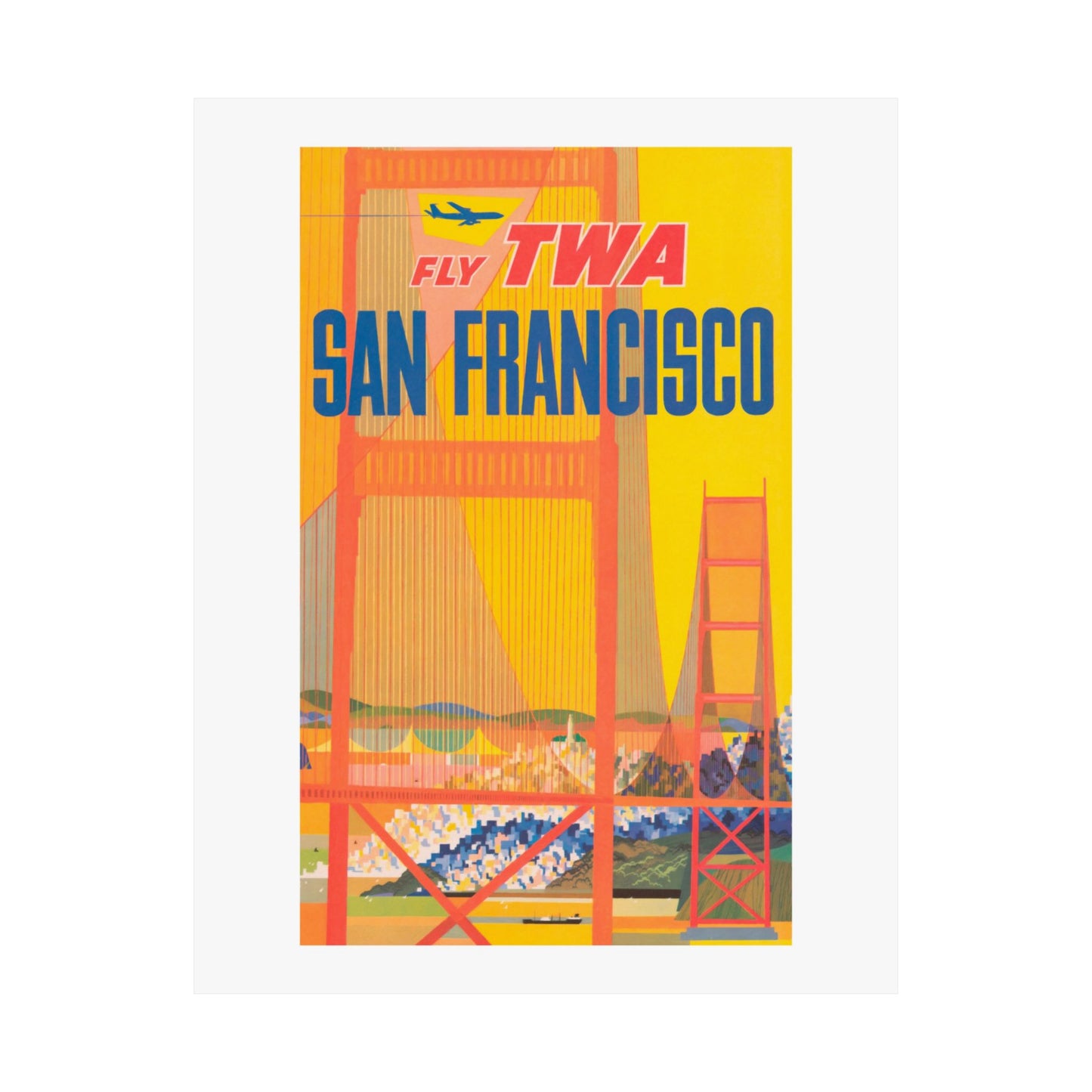 San Francisco | Air Travel | TWA | Poster