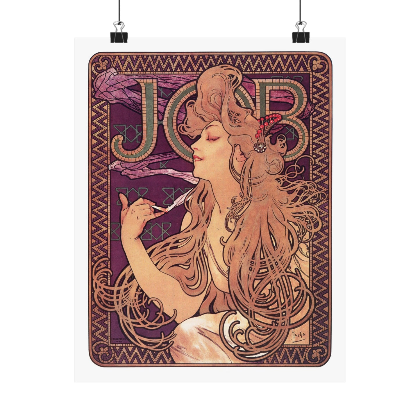 Job (1896) | Alphonse Mucha | Premium Matte vertical posters