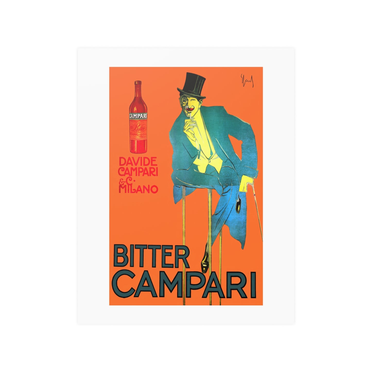 Bitter Campari (Tophat)  | Poster