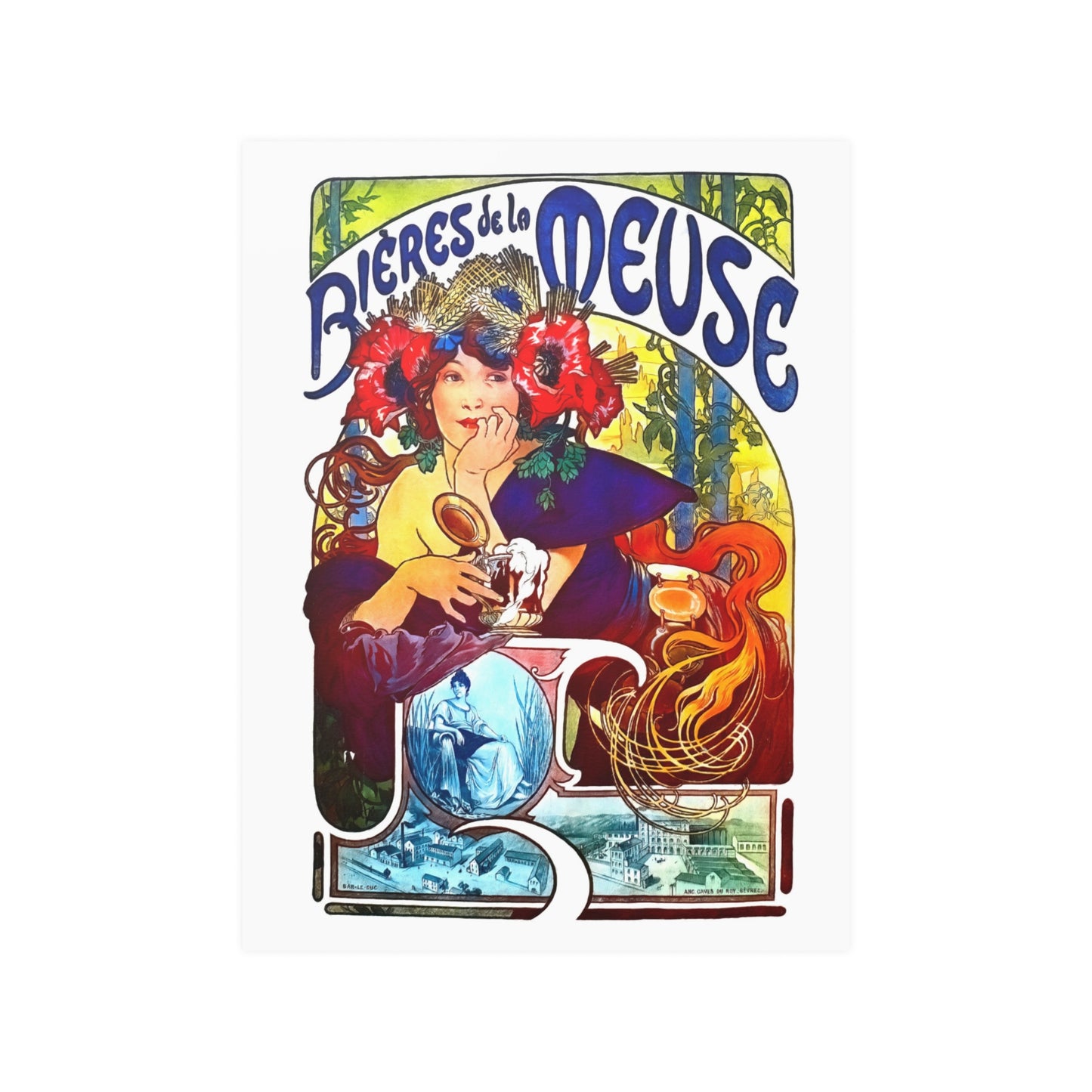 Bieres de la Meuse | Alphonse Mucha | Poster