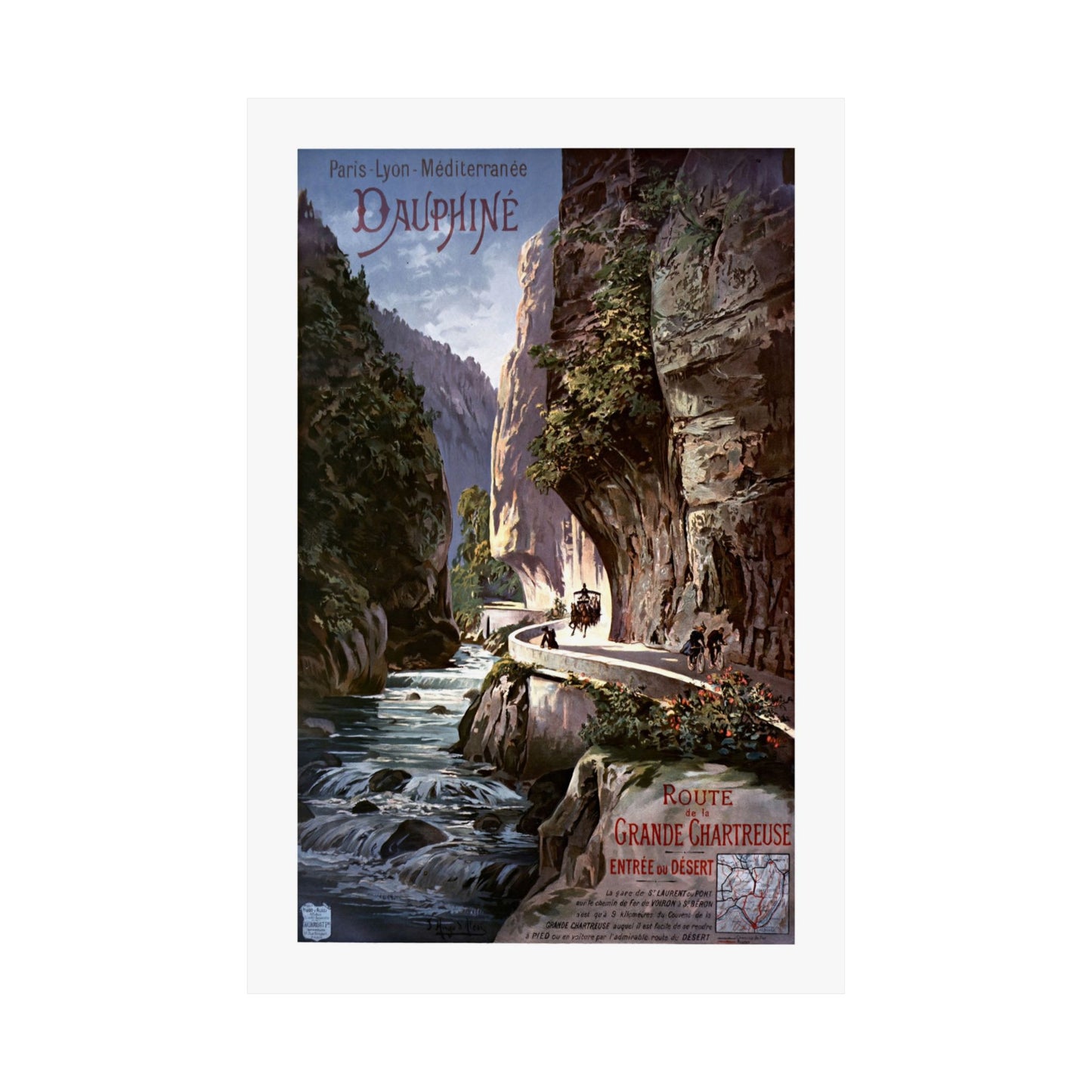 Dauphine | Route de la Grande Chartreuse | Poster