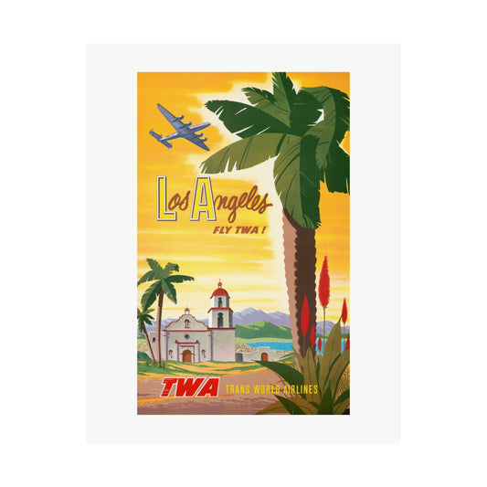 Los Angeles Air Travel #1 | TWA | Mid Century | Poster