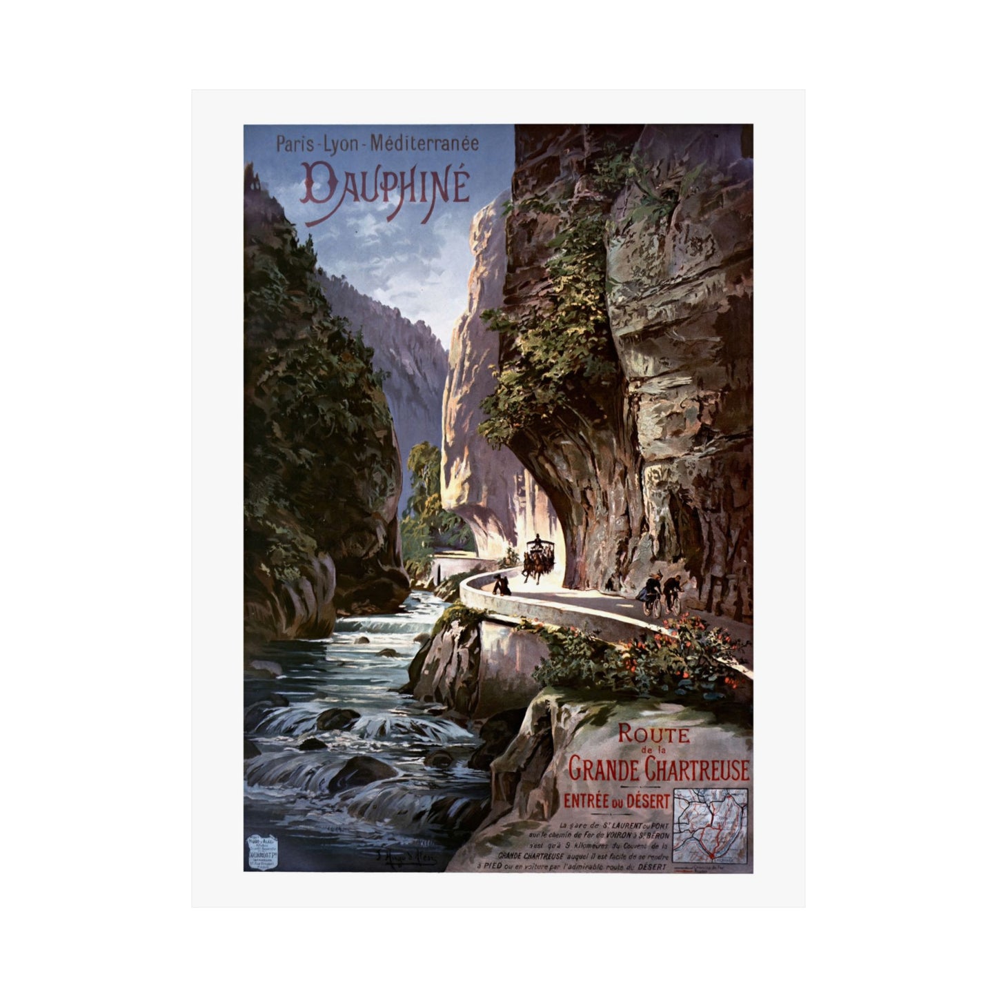 Dauphine | Route de la Grande Chartreuse | Poster