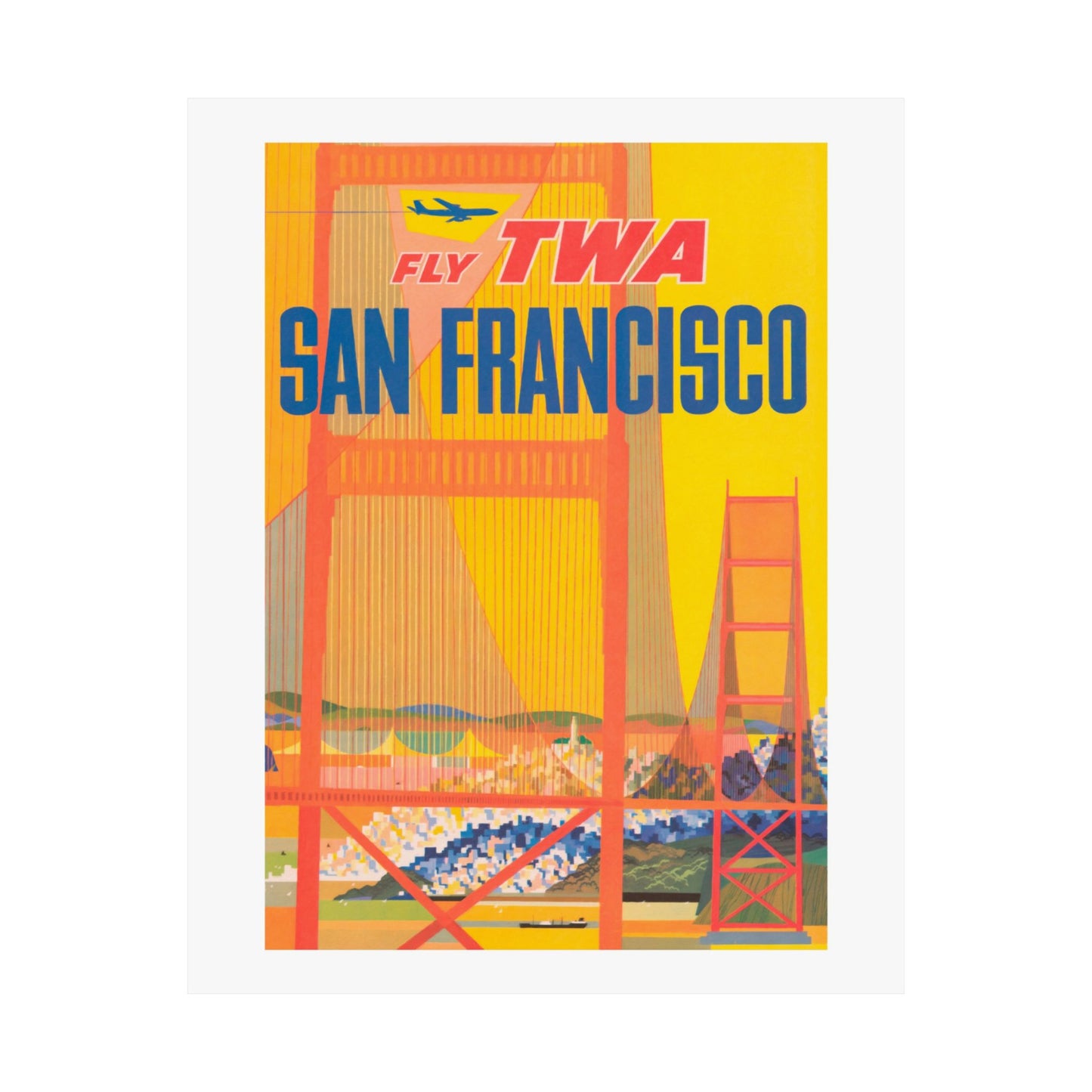 San Francisco | Air Travel | TWA | Poster
