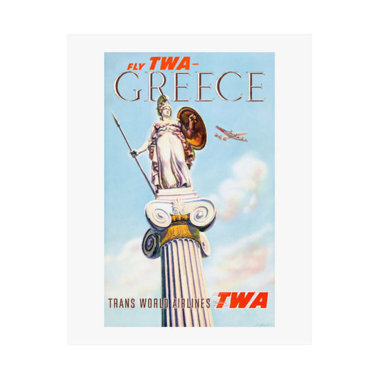 Greece | Air Travel | TWA | Poster