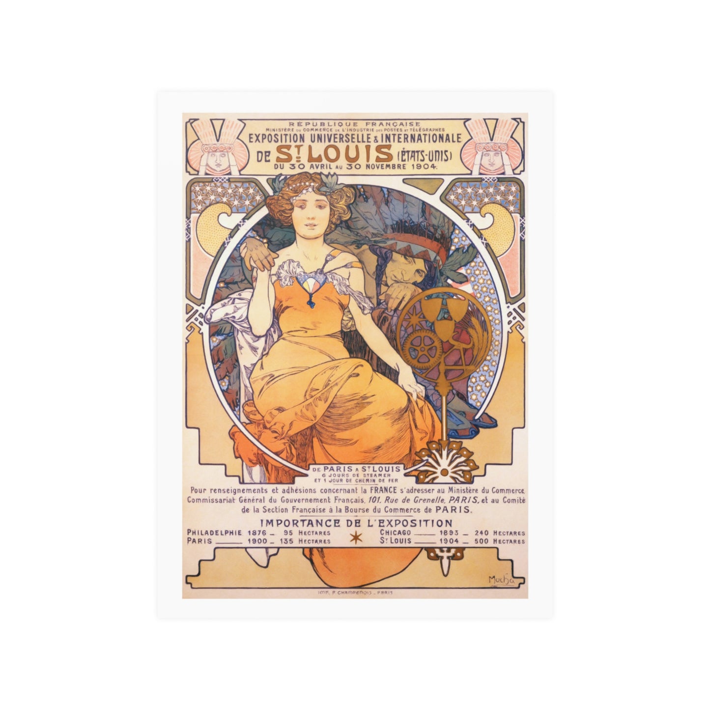 St. Louis World's Fair - 1904 | Alphonse Mucha | Poster