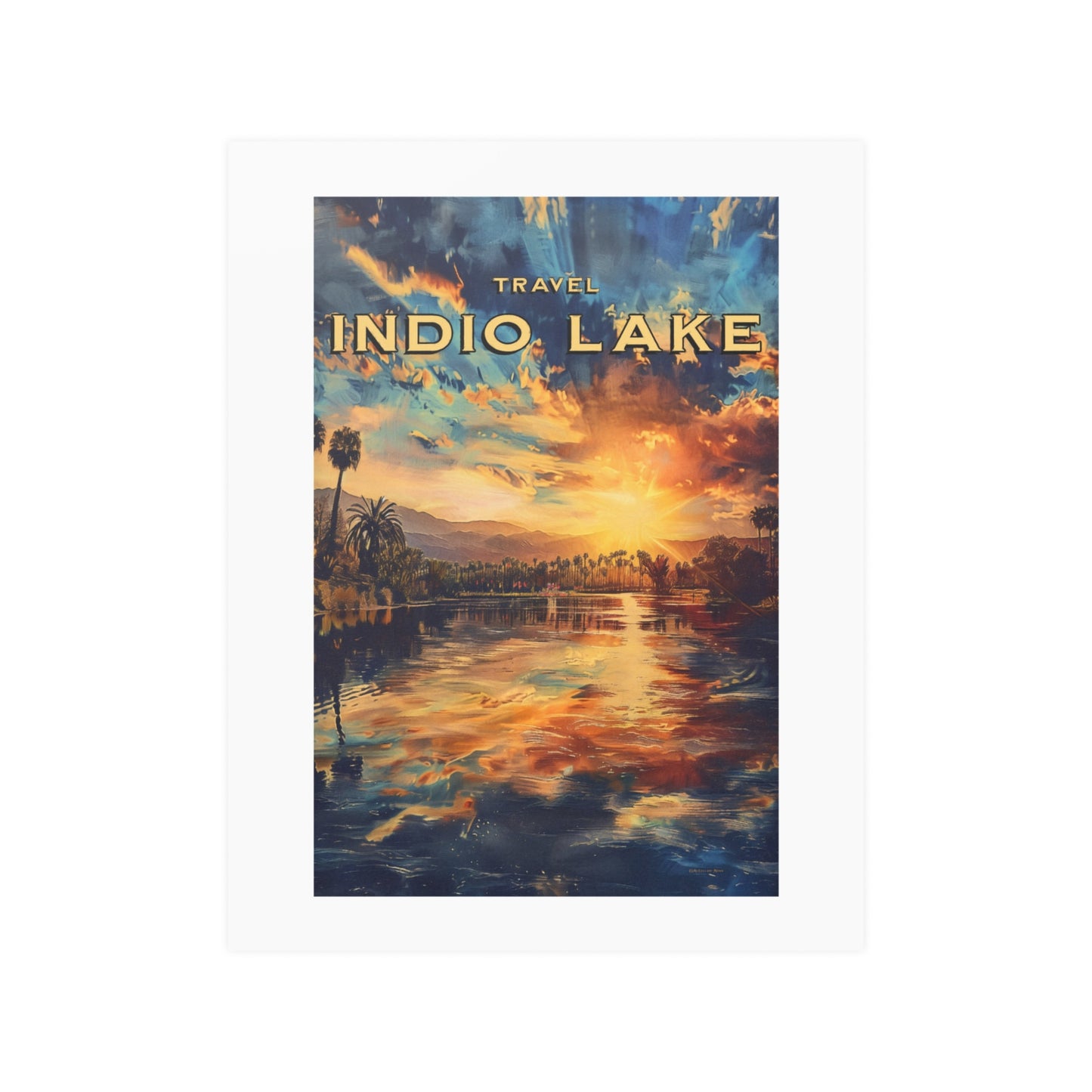 Travel Indio Lake - California | Poster